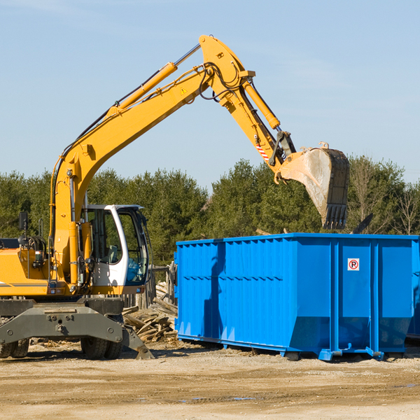 what size residential dumpster rentals are available in Brooks CA